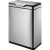 EKO - Cestino Touch Pro 20+20 litri - Acciaio inox Plastica - Acciaio inox opaco