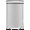 EKO - Cestino a pedale X-Cube 30 litri - Acciaio inox Polipropilene - Acciaio inox opaco