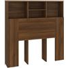 vidaXL Testiera con ripiani Effetto rovere marrone 100x19x103,5 cm