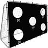 TRIZAND Porta da calcio con telone 170 × 240 × 85 cm