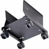 StarTech.com Carrello per CPU, supporto mobile per CPU su ruote (rotelle), carico massimo 21 kg, porta PC regolabile, supporto da pavimento per computer, carrello in acciaio