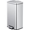 EKO - Pattumiera a pedale Madison 30 litri - Acciaio inox plastica - Acciaio inox opaco