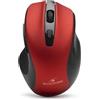 Blue Stork Mouse wireless, BLUESTORK OFFICE 75, ricaricabile, PC/MAC, 2,4 GHz, Bluetooth, rosso