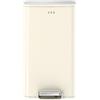 EKO - Cestino a pedale Marina 30 litri - Acciaio inox Plastica - Bianco crema