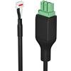 HP Poly Cavo nero HP Poly Studio A2 per ingresso microfono da tavolo, da connettore JST a connettore Phoenix maschio, 6 m (20 piedi), Cina, 135 mm, 135 mm, 30 mm, 140 g