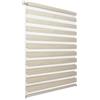 Sol Royal Tenda a rullo doppia Sol Royal SolDecor DL2, 130x150 cm, lino - Fissaggio a morsetto senza foratura