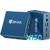BMAX Ufficio Mini PC W-11 Pro Intel N150 (supera N95/N97, fino a 3,6 GHz), 12 GB LPDDR5 512GB SSD Mini computer desktop, micro PC doppio display HDMI DP 4K a 60 Hz RJ45 Gigabit Ethernet/WiFi dual band