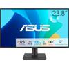 ASUS EyeCare VA249HG Monitor Full HD da 24, senza cornice, senza sfarfallio, filtro luce blu, Adaptive-Sync 120 Hz, MPRT 1 ms, pannello IPS 16:9, 1920 x 1080, Vesa 100 x 100, HDMI, D-Sub