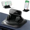 LTFIOON Supporto Telefono Auto, 360° Supporto Adesivo per Cruscotto con Base in Gel Antiscivolo & Clip per Cavo di Ricarica, Compatibile Universale con Tutti gli Smartphone, Nero