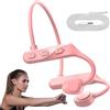 Generico Cuffie a ossa - Auricolari Wireless Fitness Wireless Aurnone | Conduzione ossea auricolari in esecuzione, cuffie per allenamento in bicicletta per la guida in arrampicata in sicure