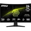msi MAG 242CA Monitor Gaming 24 FHD 1500R 1920x1080 VA, 180 Hz, 1 ms, HDR Ready, Eye Care, HDMI 2.0b, DP 1.2a, senza cornice, regolabile in inclinazione, compatibile VESA, colore nero