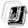 iVoler 3 Pezzi Chiaro Cover per Apple Watch 42mm Series 11/10 (Senza Pellicola Protettiva), Custodia Trasparente Ultra Sottile Morbida in Silicone TPU Antiurto Anti-Graffio Case per iWatch 42mm