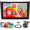 Hodozzy 【8 Core 6+128G】Hodozzy Carplay Stereo Auto per Volvo XC90 2004-2013, 10 Pollice Android Autoradio con Android Auto/WiFi/GPS/RDS/FM/BT/DSP+Telecamera Retromarcia