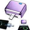 nplaseta Adattatore di ricarica intelligente, 140 W, ricarica rapida, protezione da sovraccarico, disconnessione automatica, per telefono e tablet (viola)