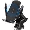 SERUW Qi 15W Caricatore Wireless Auto, Auto-Bloccaggio Supporto Telefono Auto, Ricarica Wireless Auto per Samsung Galaxy S21 S20 S10 S9 Note 20/10/9, Huawei P30 Pro/P40 Pro