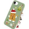 Yoedge Natale Cover per iPhone 16e/SE 4/SE 2025 6,1 con Catena, Natalizia Braccialetto Custodia con Carino Disegni Uomo di pan zenzero Natalizio, Sottile Silicone TPU Antiurto Christmas Case, Verde