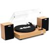 JAM Giradischi con Altoparlanti Bluetooth 3 Velocità - Legno
