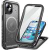 Cozycase Cover TOP 360 Antiurto IP68 Impermeabile Per iPhone 15 Plus | Magnetica Per Magsafe, Rugged Militare, Subacquea Waterproof Case Anti Urto Resistente Antipolvere, Custodia Integrale. Nero