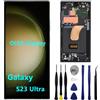LASYTY - OLED per Samsung Galaxy S23 Ultra, schermo di ricambio S23ultra 5G S918U S918B/DS S918U1 S918W S918E, display LCD touch screen digitizer con supporto per impronte digitali e S-Pen (con