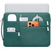 HYZUO 17-17,3 Pollici Custodia per Laptop Borsa Valigetta, Verde Scuro