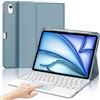 IVEOPPE Cover Tastiera per iPad Air 11 M4 2026/M3 2025/M2 2024 11 Pollici | Keyboard Touchpad Magnetico Staccabile, Italiano QWERTY, Custodia Tastiera Trackpad Bluetooth con Portapenna, Blu grigio