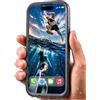 Cozycase Cover TOP 360 Antiurto IP68 Impermeabile Per iPhone 12/12 Pro | Indistruttibile Rugged Militare, Subacquea Waterproof Anti Urto Resistente Antipolvere, Custodia Integrale Doppia Case. Nero