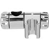 tooloflife 3 PZ Supporto per Soffione Doccia Bagno Regolabile Cromato con Cursore Scorrevole Staffa per Soffione Doccia Portatile Elementi di Fissaggio per Asta Saliscendi da 25mm