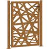vidaXL Cancello da giardino 100x125 cm in acciaio corten design leggero