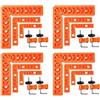 Frdhee 12 angoli di posizionamento a 90 gradi, in plastica, 7,6 cm, 10,2 cm, 15,2 cm, 90 gradi, multifunzionali, ad angolo retto, per utensili da falegname, per fai da te, artigianato