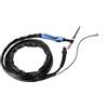 Cozyel Torcia per saldatura WP26 TIG con pacchetto di tubi per saldatrice TIG, raffreddata ad aria argon, valvola a gas flessibile TIG, cavo da 4 m, per inverter di saldatura HF con presa di controllo