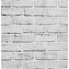 FENTIS Carta da Parati Effetto Mattone Colore Grigio Chiaro Autoadesivo Rustico Rotolo di Carta da Parati Staccabile e Bastone per Decorare Cucina Camera da Letto 44,5x500cm