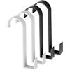 Faittoo Ganci per Termoarredo Bagno, 4 Pezzi Ganci per Asciugamani in Alluminio Spaziale, Ganci Portasciugamani Bagno/Gancio Adesivi per Asciugamani (B)