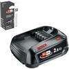 Bosch Batteria sostitutiva PBA 18V 2,5Ah W-C (sistema 18V; elevata capacità per una maggiore autonomia; compatibile con tutti i dispositivi 18V POWER FOR ALL)