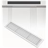 Generico Griglia ventilazione ABS, presa aria parete soffitto casa(Milk,70x20 cm)