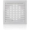 ABOUT VENT Ø 125mm Griglia Ventilazione Regolabile in Plastica ABS Bianca con Zanzariera e Flangia - Griglie Aerazione Rettangolari