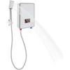 KumuJ 6500 W, scaldabagno elettrico ad acqua calda 220 V, set doccia digitale con kit doccia da 30 a 55 °C, riscaldamento istantaneo, senza serbatoio, regolazione costante della temperatura per cucina e