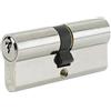 Yale P-ED4045-SNP Euro doppio cilindro, 3 chiavi fornite, sicurezza standard, confezione Visi, adatto per tutti i tipi di porte, 40:10:45 (95 mm), finitura nichel