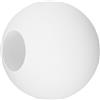 QUMIIRITY Paralume rotondo in vetro bianco smerigliato, 13 cm, per lampade a sospensione, paralume a sfera opale, apertura 6-7 cm, paralume in vetro di ricambio per plafoniere