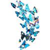 TopHomer 12 adesivi da parete 3D rimovibili con farfalla magnetica 3D adesivi decorativi fai da te Art Decor artigianato per la casa fai da te, stanza del bambino, ufficio, feste e decorazioni di compleanno