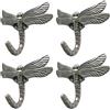 Lcyolada Antique Dragonfly asciugamano accappatoio appendiabiti da parete resistente hooks-4 confezione