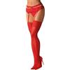 Selente Lovely Legs Audaci calze velate per reggicalze racchiuse in un'elegante confezione regalo, rosso, S-M
