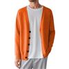 Zanisouta Cardigan invernale da uomo, a maniche lunghe, in tinta unita, con scollo a V, con scollo a V, casual, leggero, scollo a V, classico, caldo, morbido