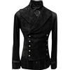 Zanisouta Costume da halloween da uomo steampunk cappotto hussar napoleon gilet militare drumers parata rinascimentale medievale giacca vittoriana uniforme gotica frack vampiro abbigliamento cosplay