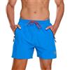 ZOXOZ Costume Uomo Mare Piscina Asciugatura Rapida con Tasche Zip Impermeabile Fodera in Mesh