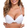 RELLECIGA Top Bikini da Donna Push-up Incrociato con Ferretto Top per Donna
