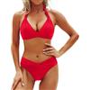 Chanpning Costume Donna Due Pezzi Bikini Donna Mare Costumi da Bagno Vita Alta Sexy Brasiliana Swimsuit Stampa Floreale Hot Push Up per Seno Grande Curvy No Segno Abbronzatura Spiaggia Estate Beachwear S-XXL