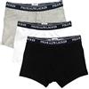 Polo Ralph Lauren da uomo 3 Pack Boxer TRUNKS (XL, Black-White-Grey)