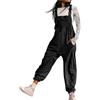 Generisch Salopette da donna in tinta unita, pantaloni da lavoro, comodi, casual, traspiranti, per individualità, slim fit, con bretelle, ad asciugatura rapida, classica, da donna