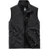 Generisch Gilet da uomo sottile senza maniche primavera gilet da lavoro con molte tasche, estivo, leggero, per il tempo libero, traspirante, ad asciugatura rapida, per attività all'aria aperta, O nero., XL