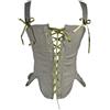 Zanisouta Corsetto rinascimentale da donna, vintage, bustino in pizzo, corsetto medievale, corsetto, top steampunk, top vittoriano, stile retrò, con lacci